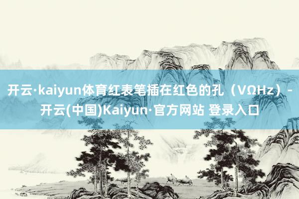 开云·kaiyun体育红表笔插在红色的孔（VΩHz）-开云(中国)Kaiyun·官方网站 登录入口